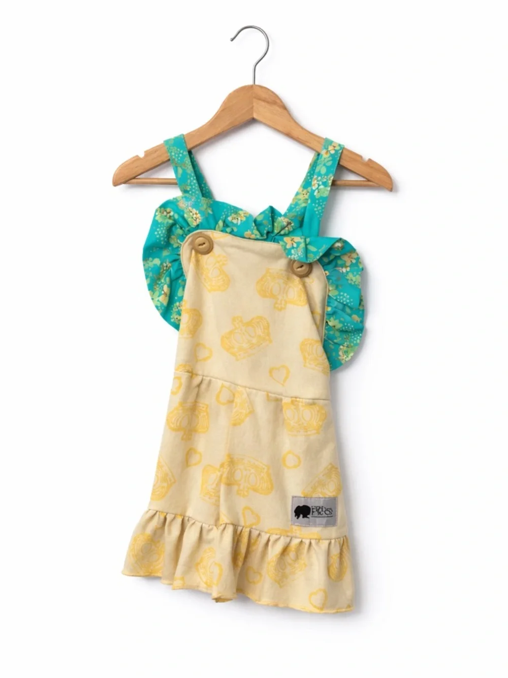 Miss Priss Yellow Sweatshirt Material Shorts Romper. Great Condition. Size 3T